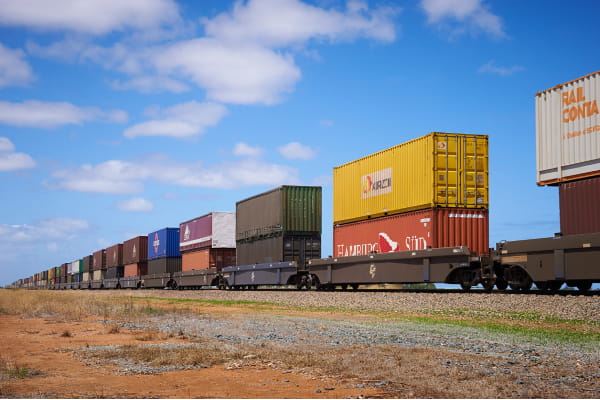 double-stacked-container-train