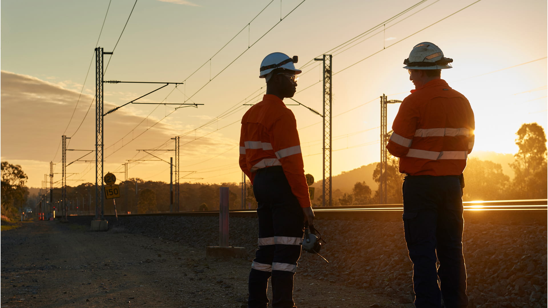 aurizon-network-employees-sunset